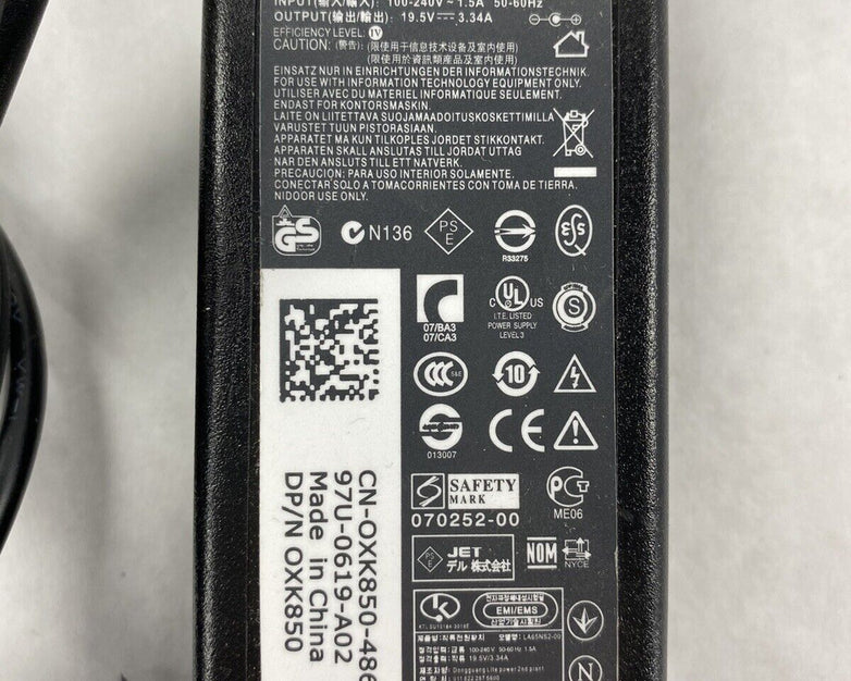 Dell DA65PM111 19.5V 3.34A Laptop AC Adapter