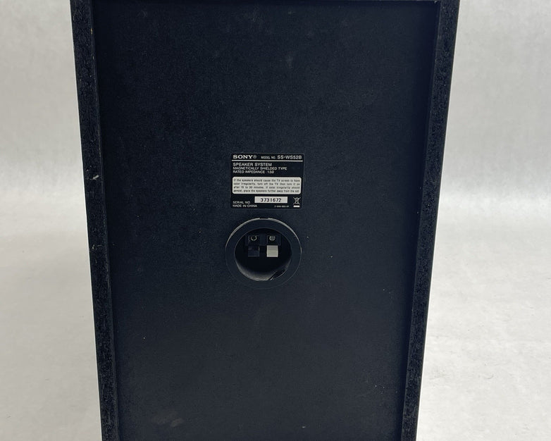 Sony SS-WS52B Speaker System Subwoofer Tested