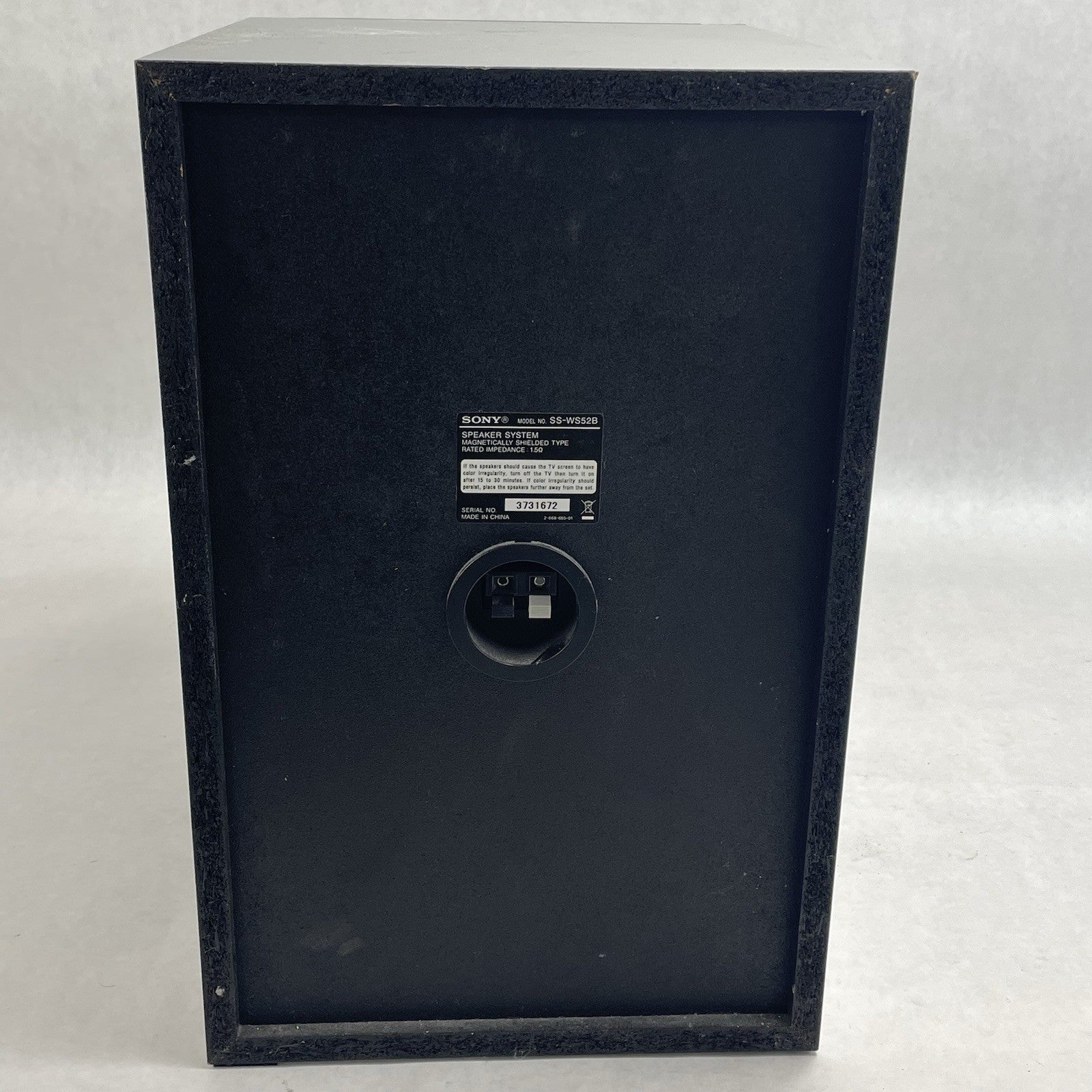 Sony SS-WS52B Speaker System Subwoofer Tested3