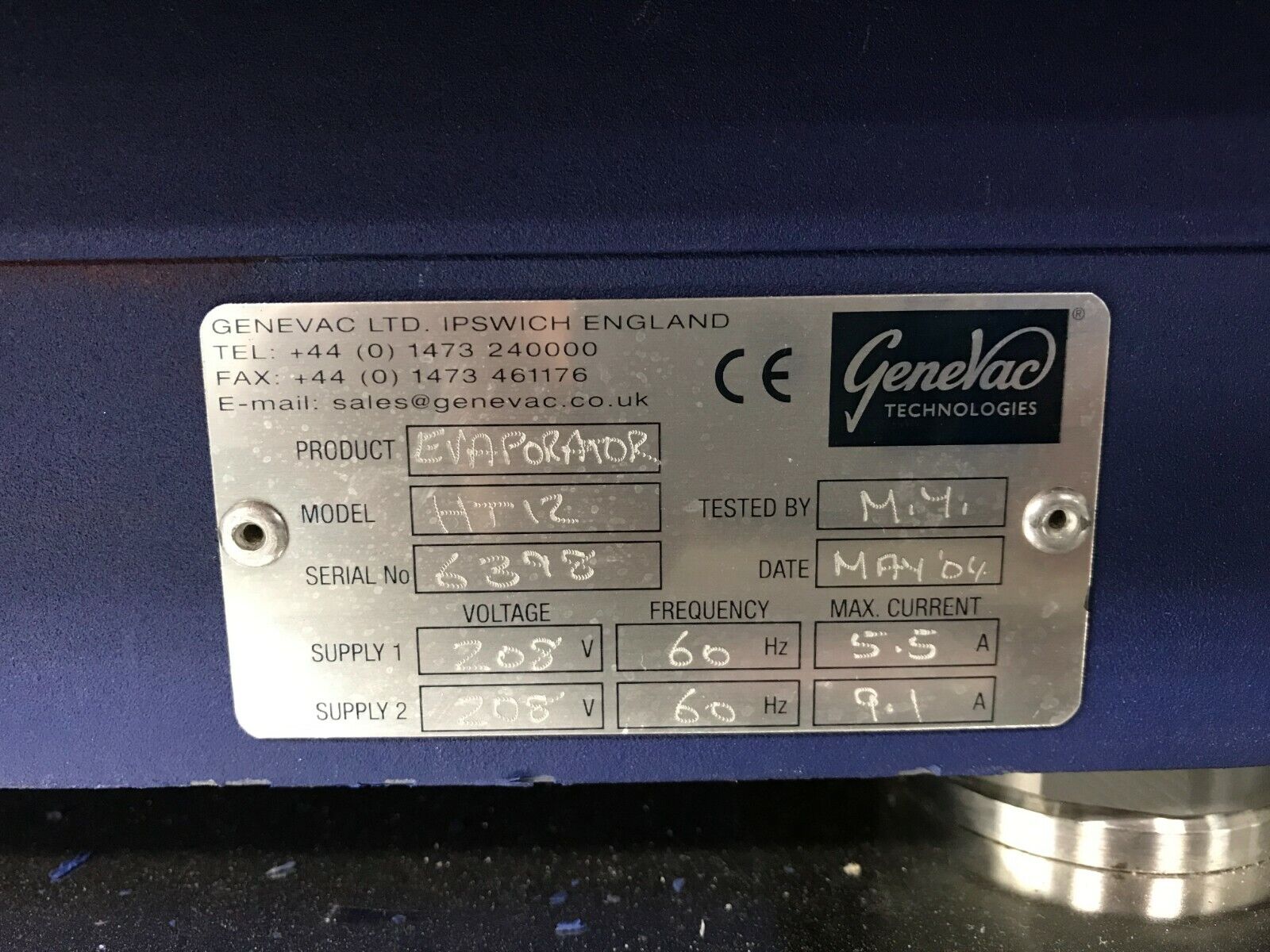 GeneVac HT-12 Series II Lot of 2 Evaporators w/ VC4000D & Edwards Pump HT-24
