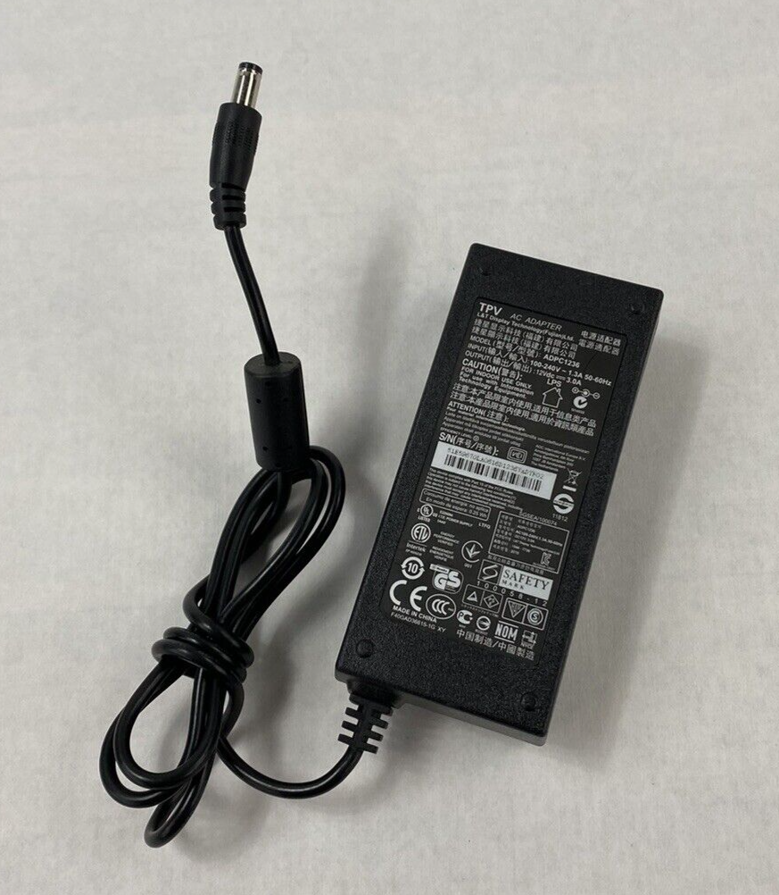 Lot of 2 TPV ADPC1236 12V 3.0A AC Adapter