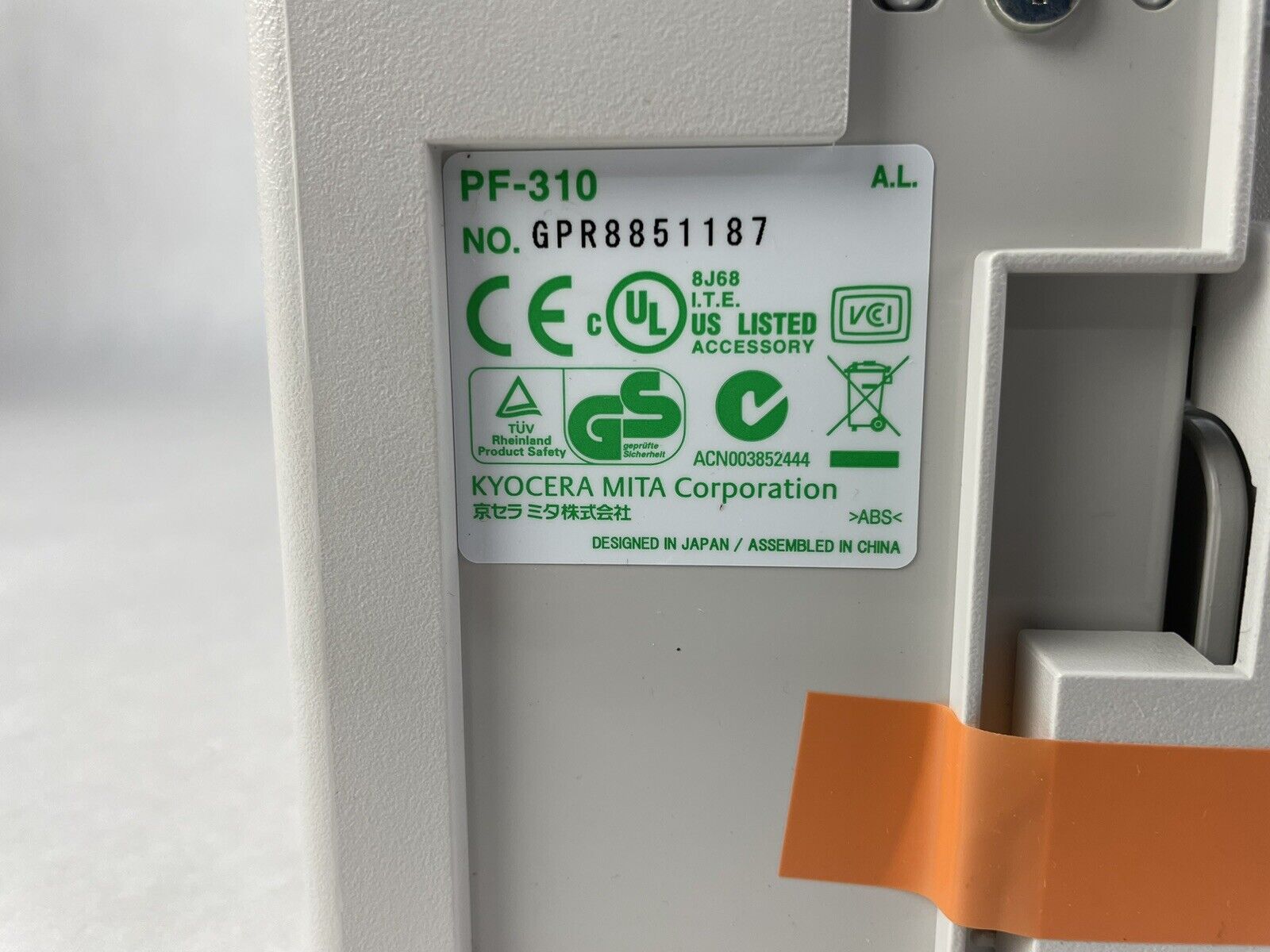 Kyocera PF-310 Paper Tray Cassette Feeder FS-2000D 3900DN-4000DN
