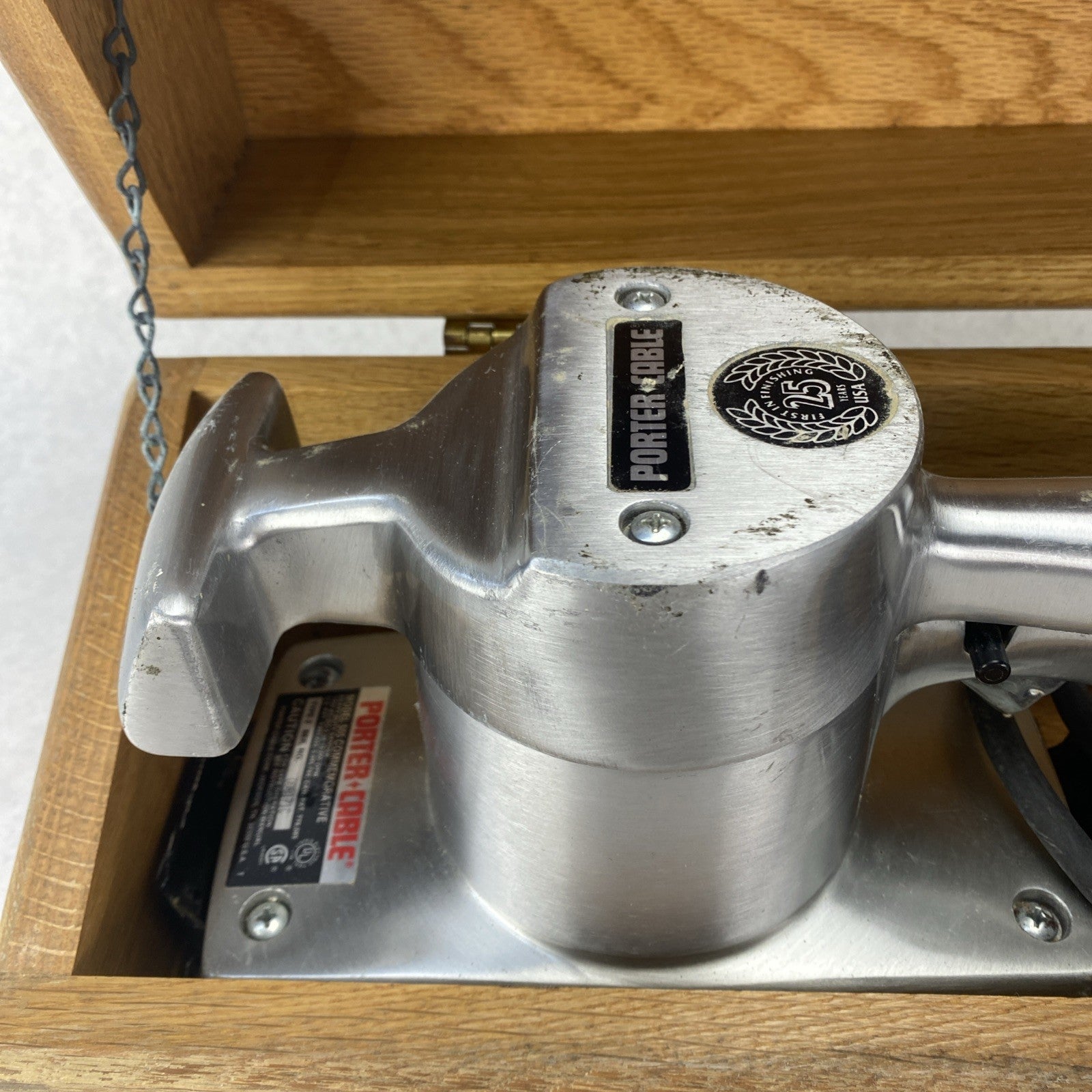 Porter Cable Model 505 25th Anniversary Heavy Duty Sander w/ Wood Box Tested6