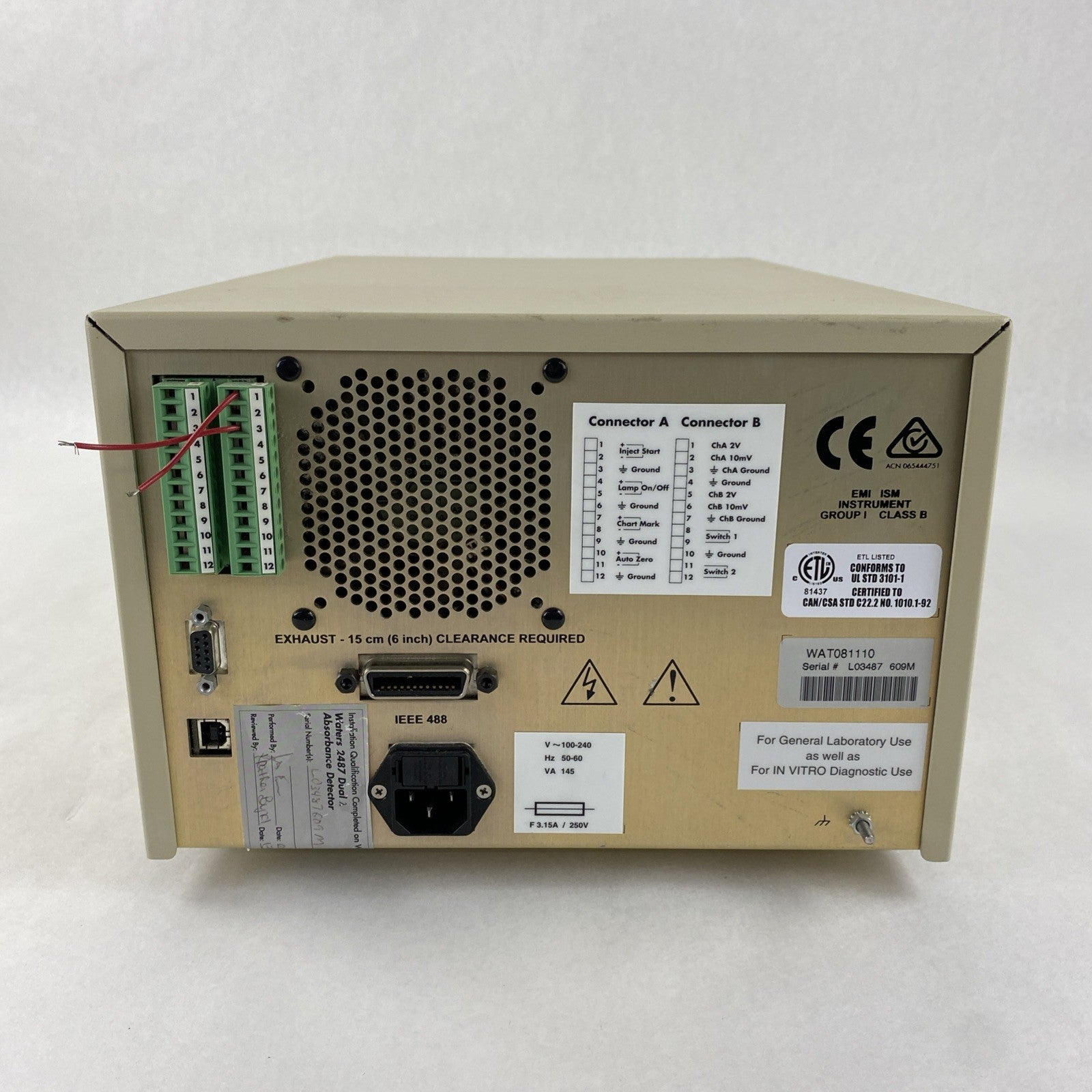 Waters 2487 Dual Wavelength Absorbance Detector WAT08111010