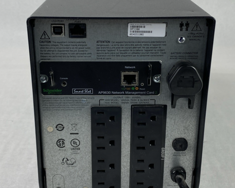 APC Smart-UPS 1500 SMT1500 Uninterruptible Power Supply No Battery Tested