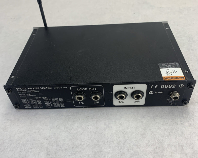 Shure P4T PSM Transmitter  PSM 400 System Half-rack Wireless RF UHF Transmitter