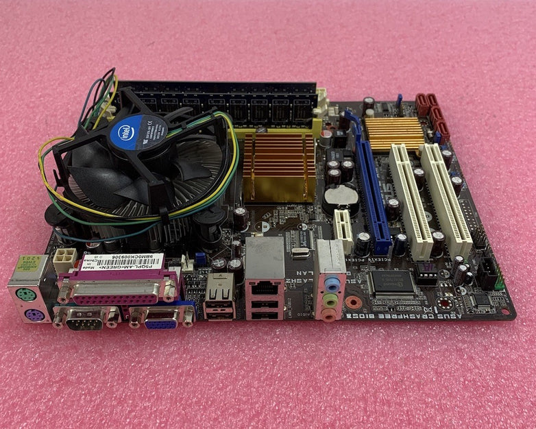 ASUS P5QPL-AM Motherboard Intel Core 2 Duo E7500 2.93GHz 2GB w/ Shield