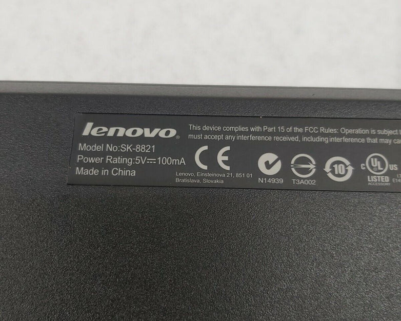 Lenovo SK-8821 Keyboard (Lot of 2)
