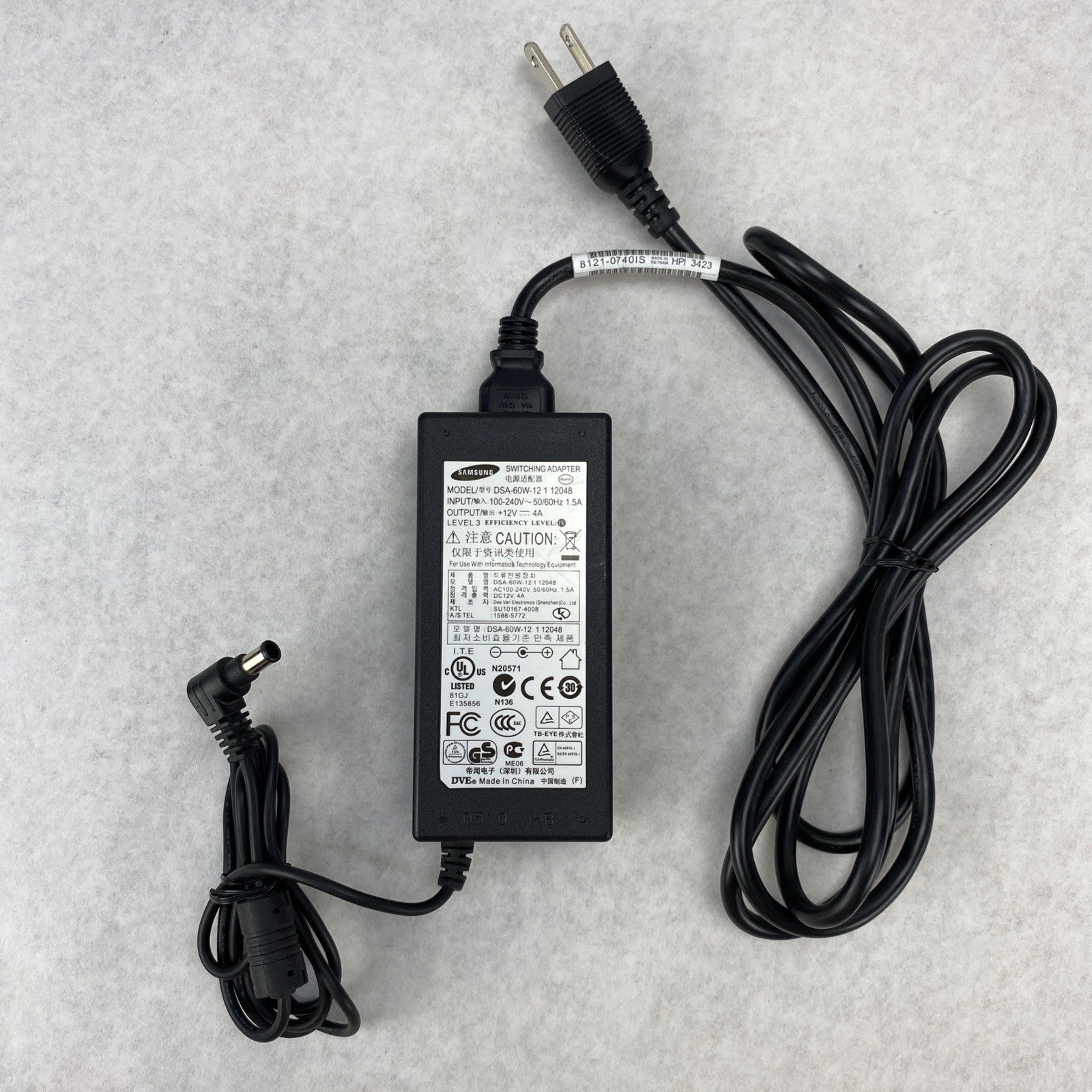 Samsung DSA-60W-12 1 12048 AC Switching Adaptor Power Source - Lot of 56