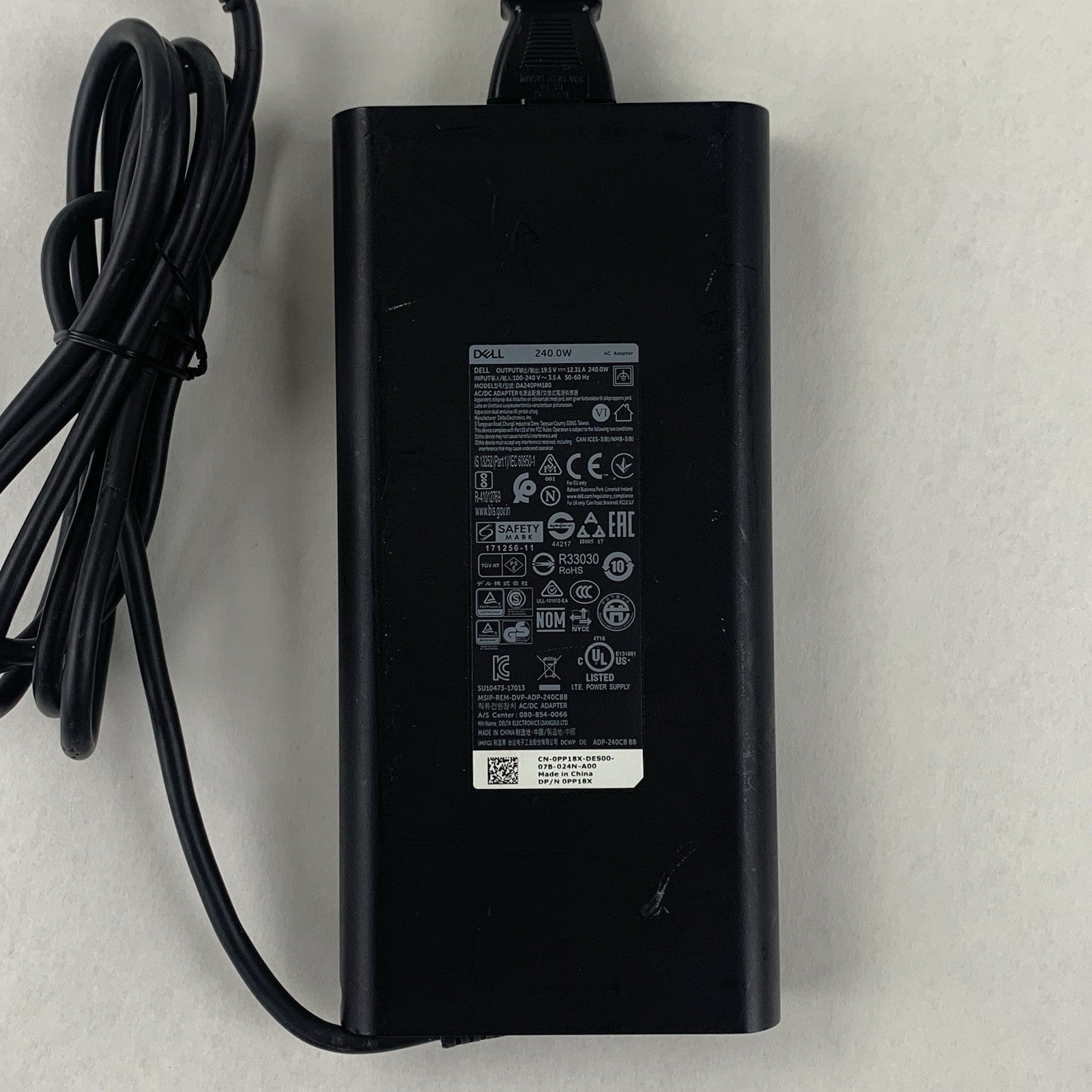 Dell DA240PM180 240W 19.5V 12.31A 7.4mm OEM AC Adapter w/ Cord1
