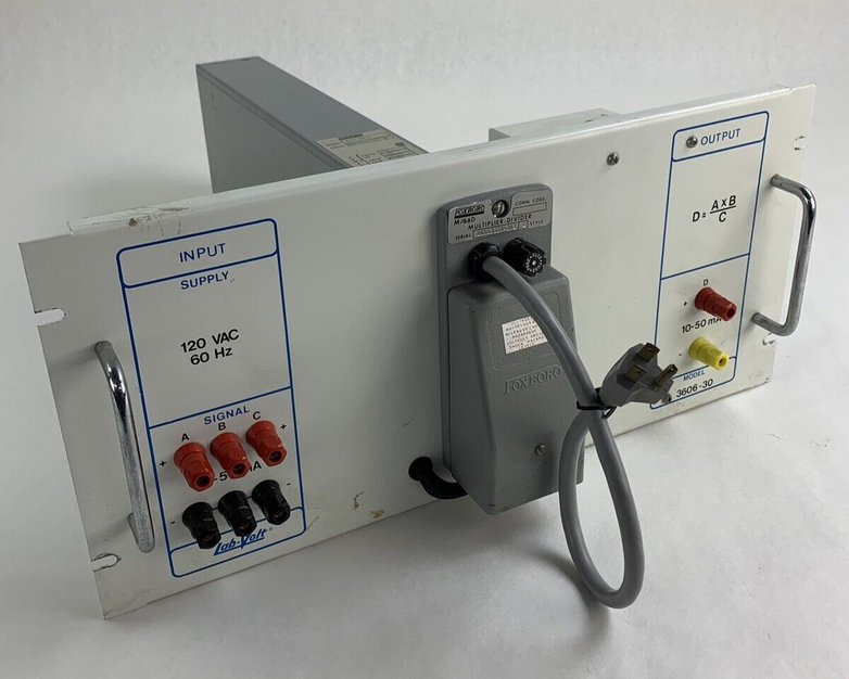 Lab-Volt 3606-30 Industrial Multiplier Divider D=AxB/C 120 VAC 60 Hz Untested