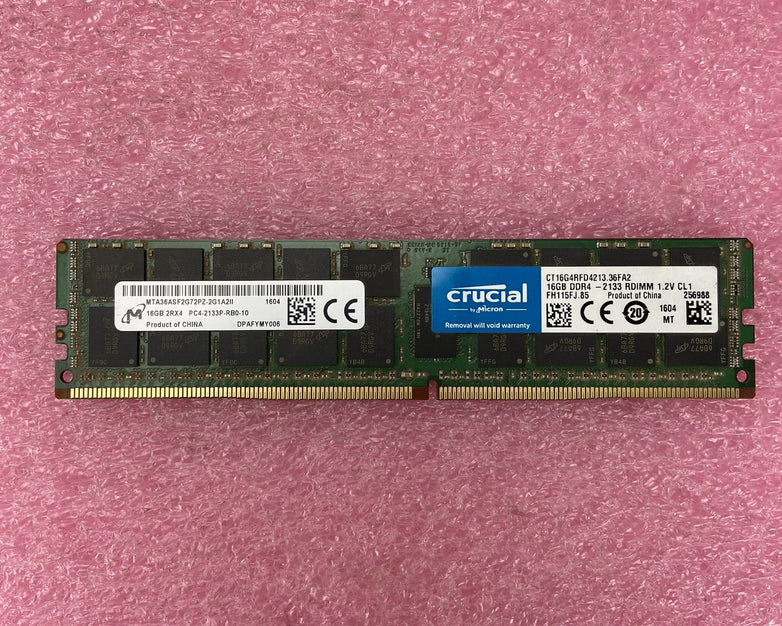 Crucial Micron 16GB 2Rx4 PC4-2133P MTA36ASF2G72PZ-2G1A2II RAM Memory