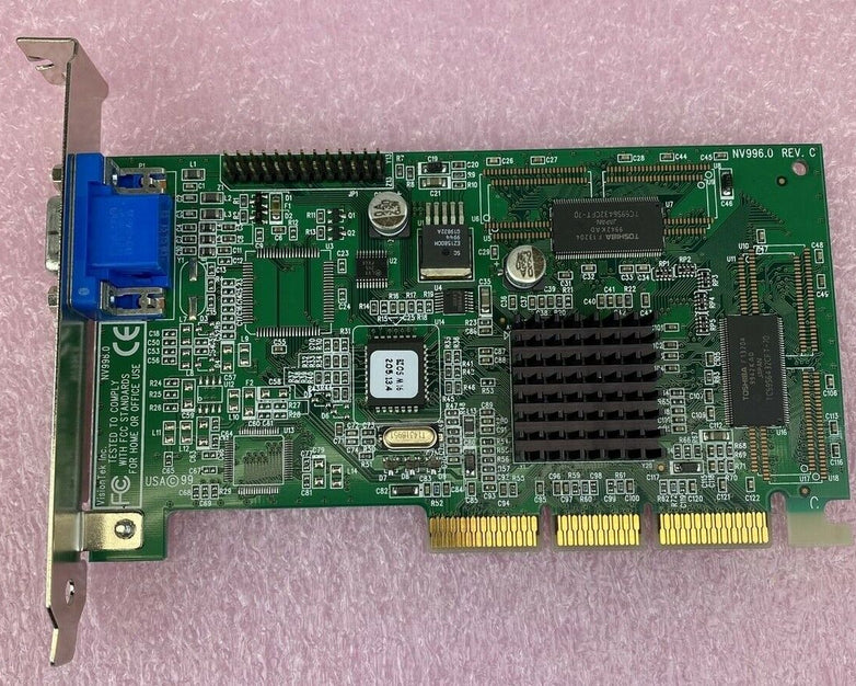 Gateway 6001424 NV996.0 Nvidia 16MB TNT2 M64 AGP Graphics Card (Lot of 2)