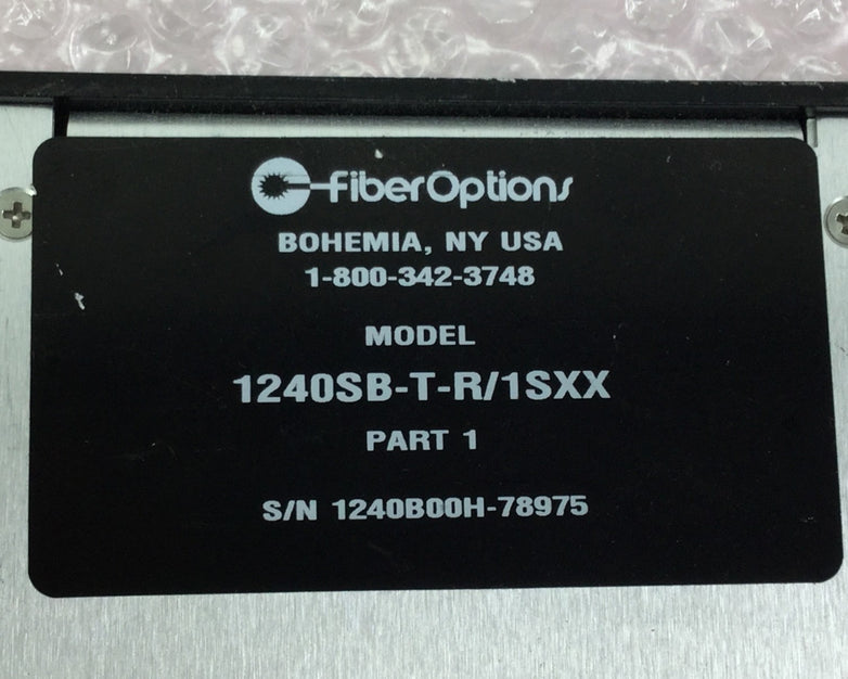 Fiber Options Fiber Optic TX  1240SB-T-R/1SXX   Part 1  Untested