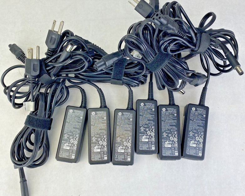 Lot of 6 HP 744481-003 adapter charger power supply 7.4mm*5.0mm 45W 19.5V 2.31A