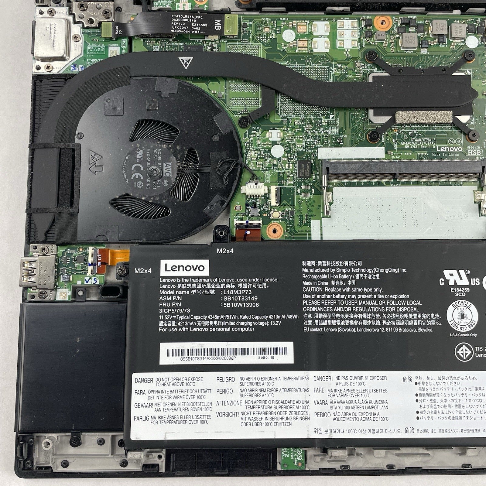 Lenovo ThinkPad T14 Gen1 14" i5-10310U 1.70 GHz 8 GB RAM No SSD/OS/AC16
