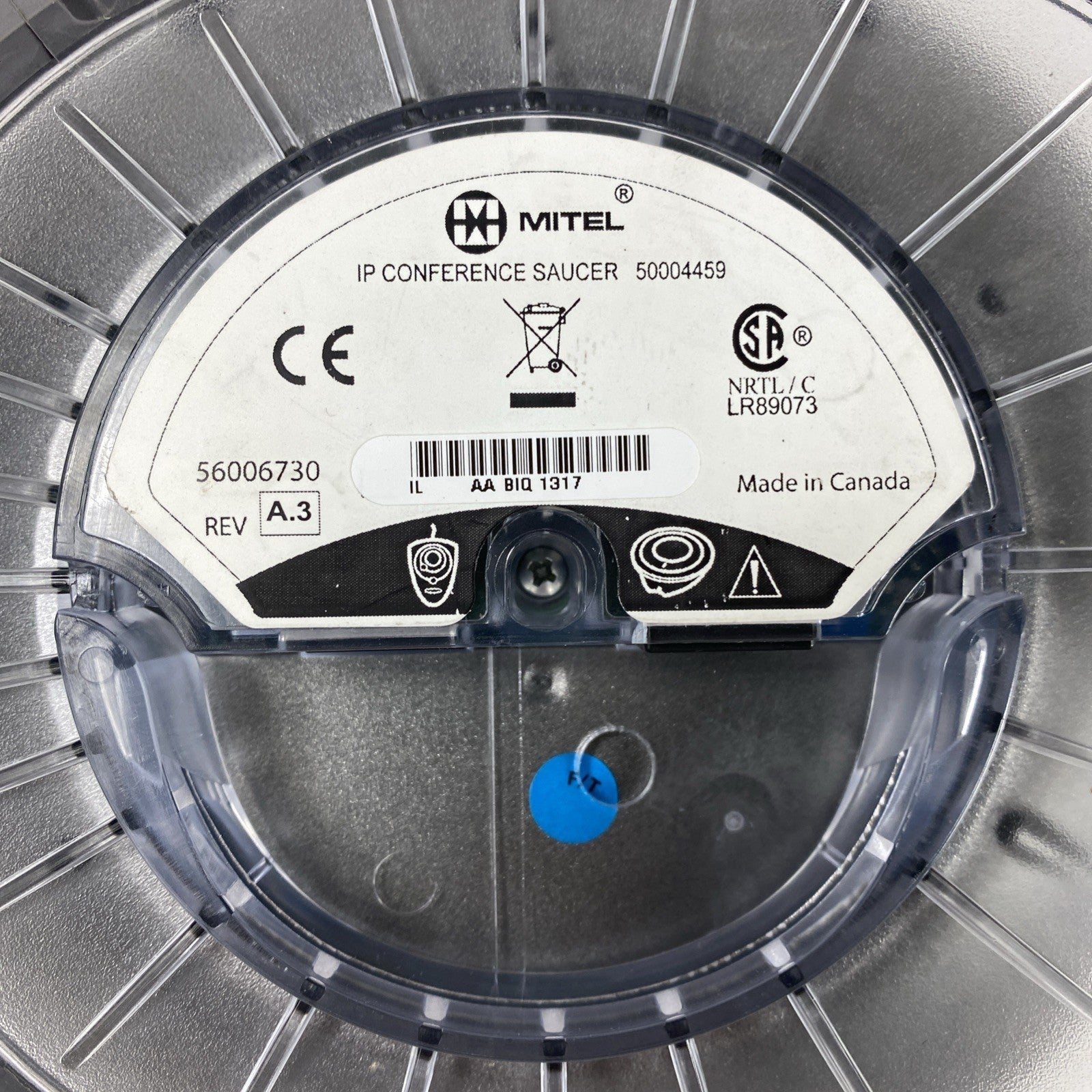 Mitel 5310 IP Conference Saucer Unit Untested (Lot of 2)