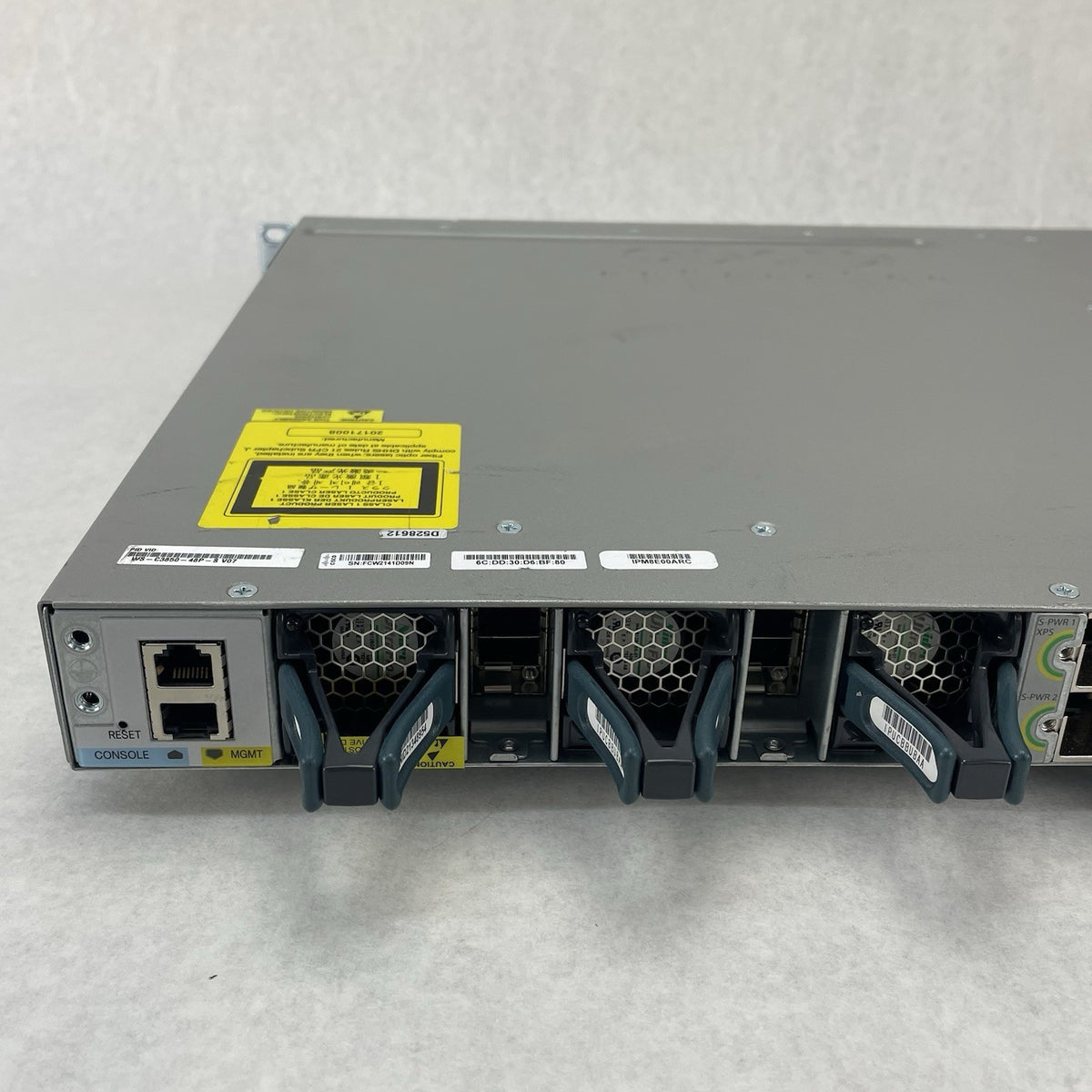 Cisco Catalyst WS-C3850-48P-S V07 48-Port Gigabit PoE+ - Tested7