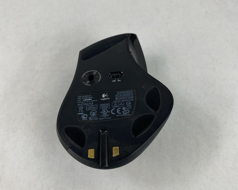 Logitech M-RBQ124 Wireless Mouse w/ Charging Station Untested