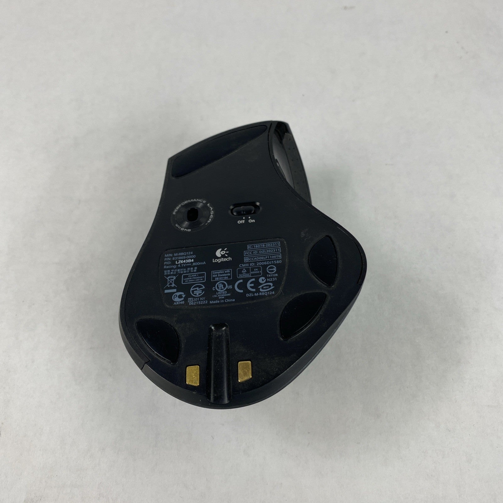 Logitech M-RBQ124 Wireless Mouse w/ Charging Station Untested6