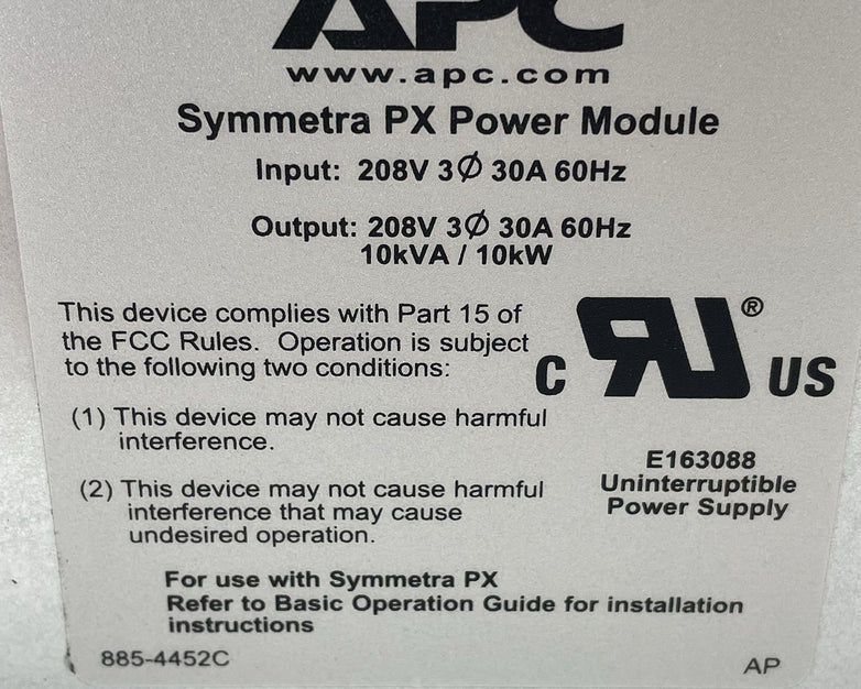APC  Symmetra PX 10KW Power Module