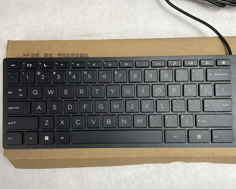 HP Black Slim Wired USB Keyboard US L96909 - 001 Lot of 10