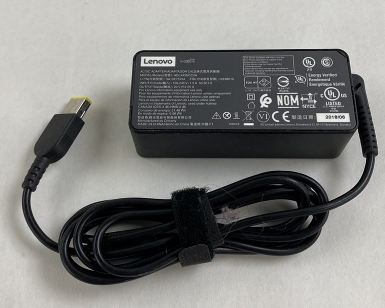 Lot of 3 Lenovo ADLX45NCC2A 45W 20V 2.25A Square Tip AC Adapter