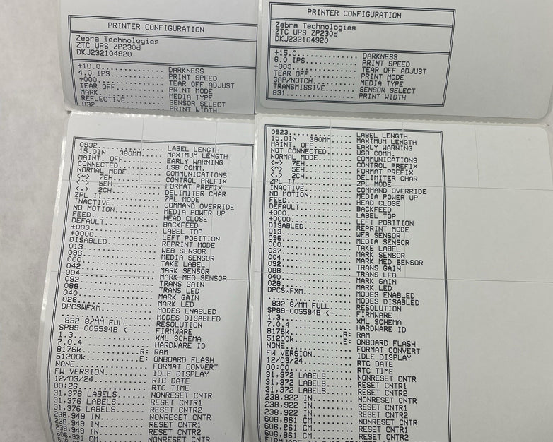Zebra ZP230d Direct Thermal Label Printer Light is Out For Parts or Repair