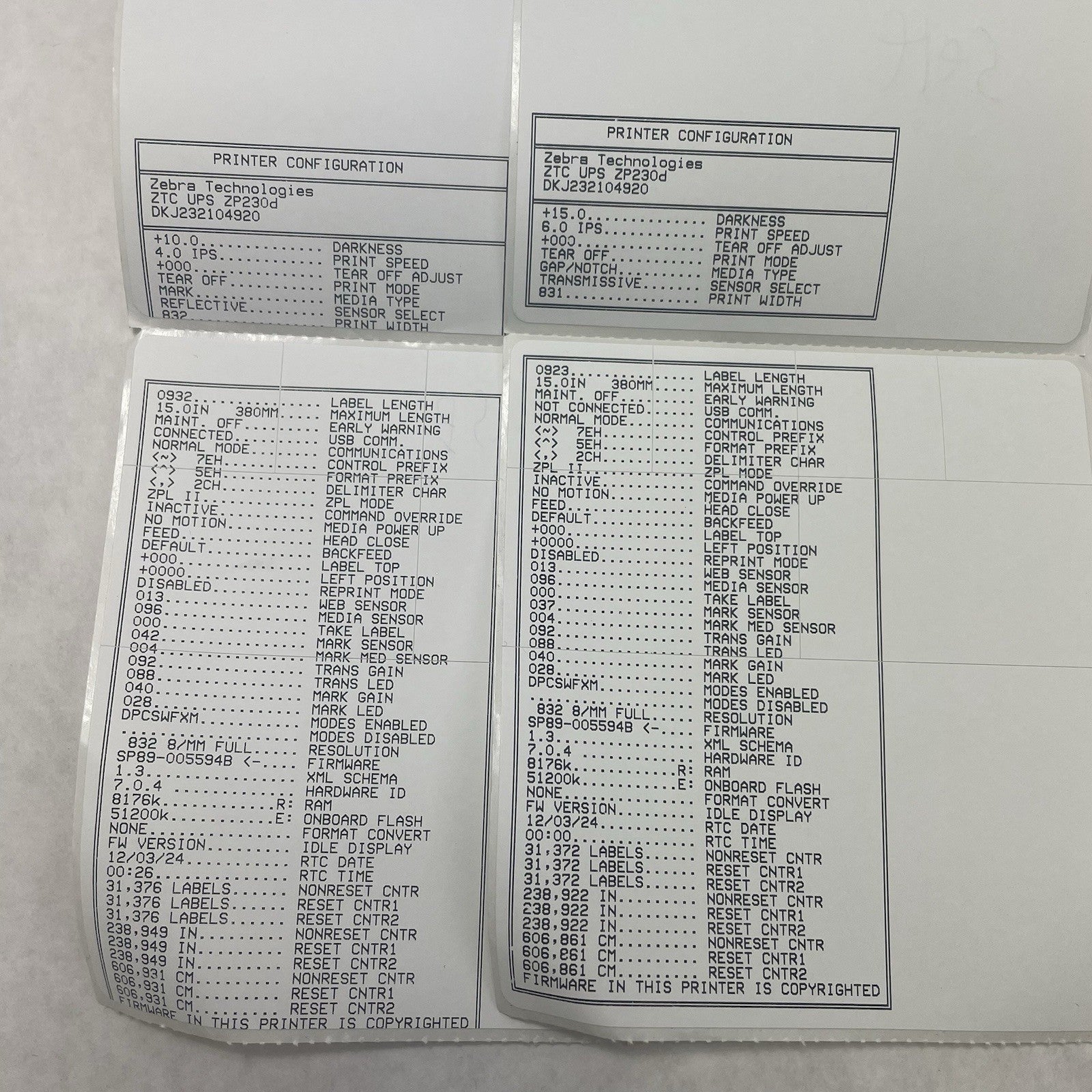 Zebra ZP230d Direct Thermal Label Printer Light is Out For Parts or Repair4
