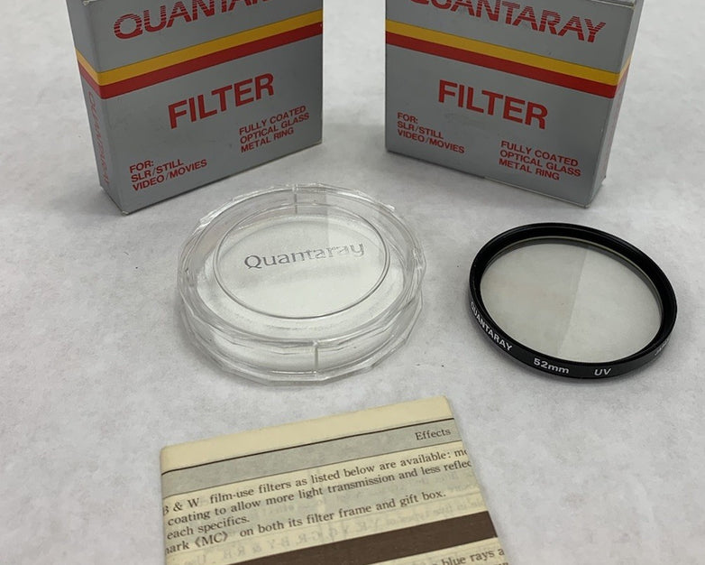 Quantaray Multi-Coated 52mm UV Lens (Lot of 2)