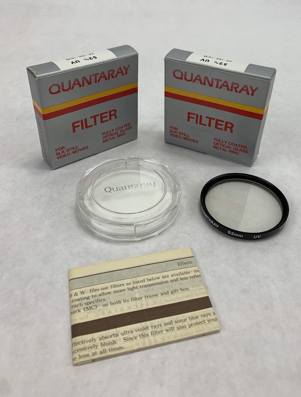 Quantaray Multi-Coated 52mm UV Lens (Lot of 2)