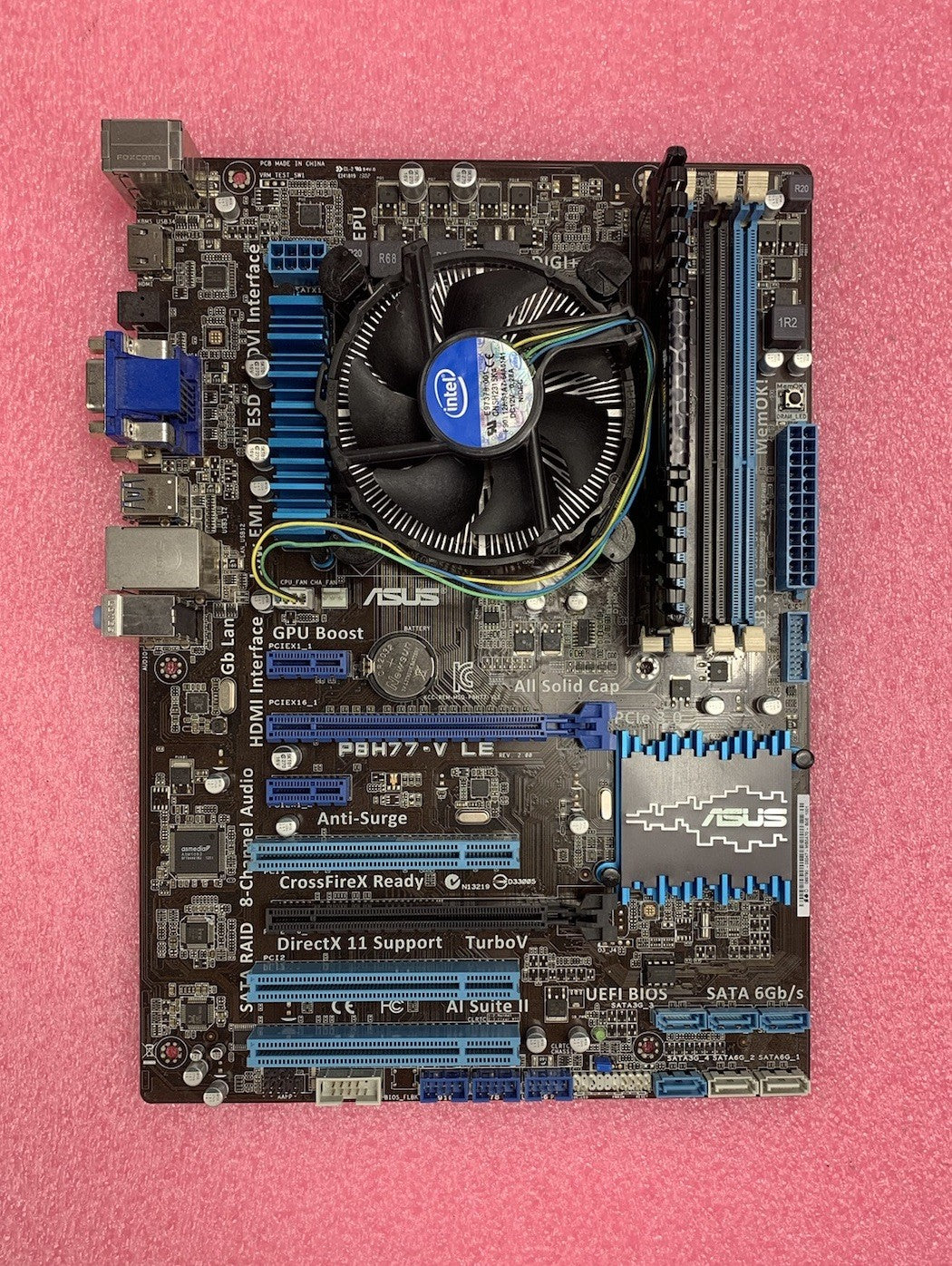 Asus P8H77-V LE Motherboard Intel Core i7-3770 3.4GHz 4GB RAM No Shield