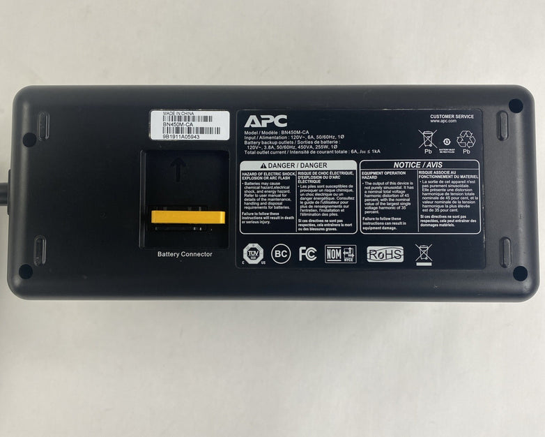 APC BN450M-CA Back Ups 450 6 Outlet No Batteries Tested