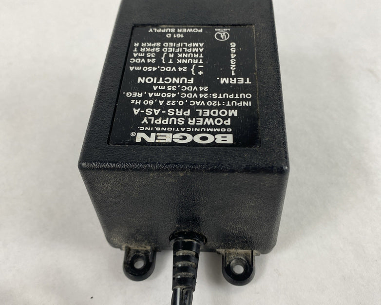 BOGEN PRS-AS-A-C 120V AC 450MA 24V Power Supply Untested