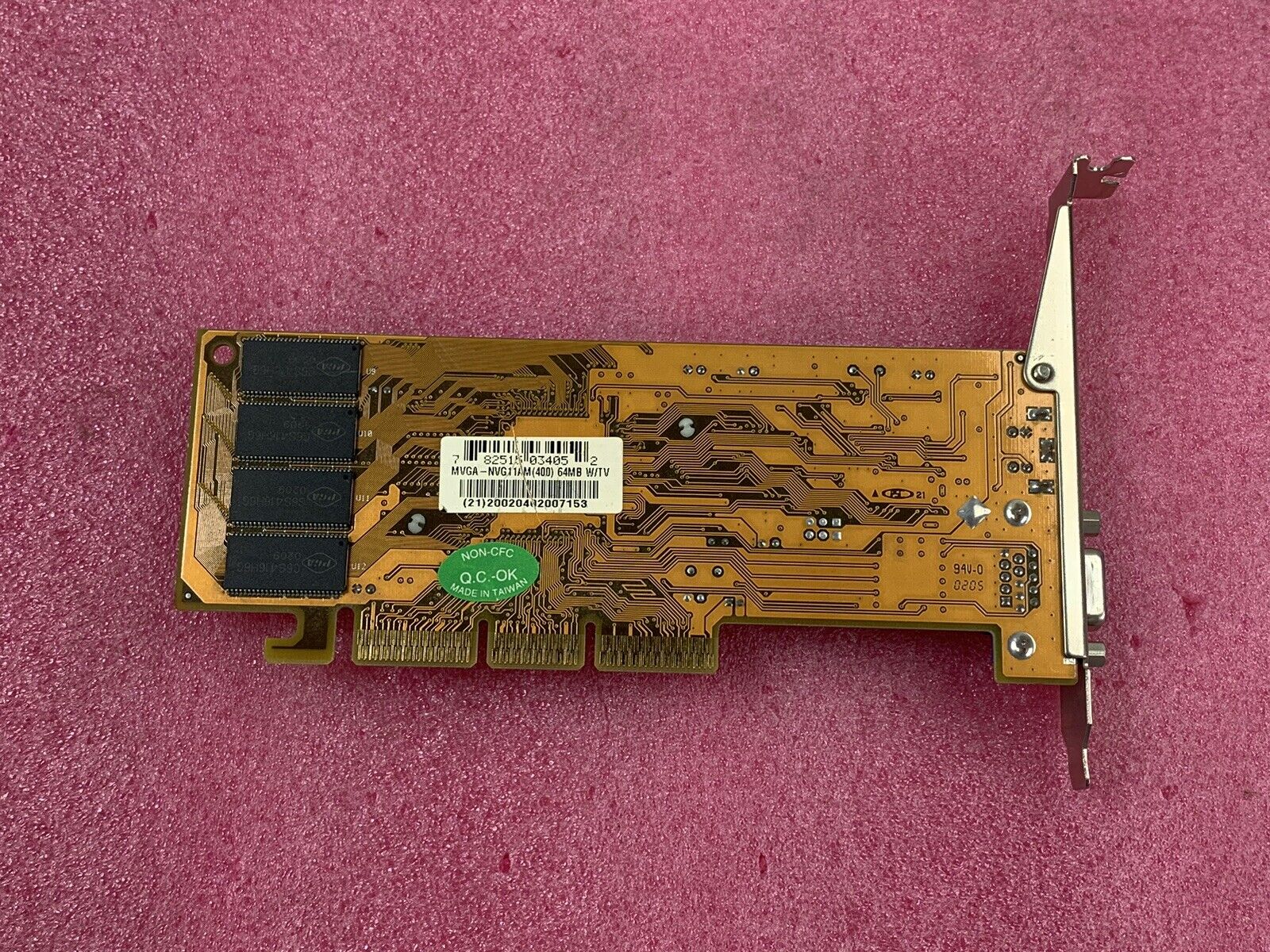 nVidia MVGA-NVG11AM(400) 64MB S-Video VGA video graphics card