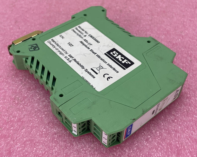 SKF CMSS690 Rev. A Absolute Shaft Vibration Interface Module Untested