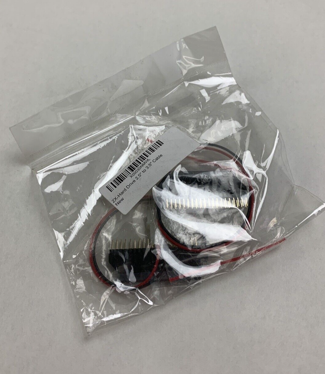 Unbranded 2.5" 44-Pin to 3.5" 40-Pin IDE Hard Drive Cable Adapter Lot of 2x New