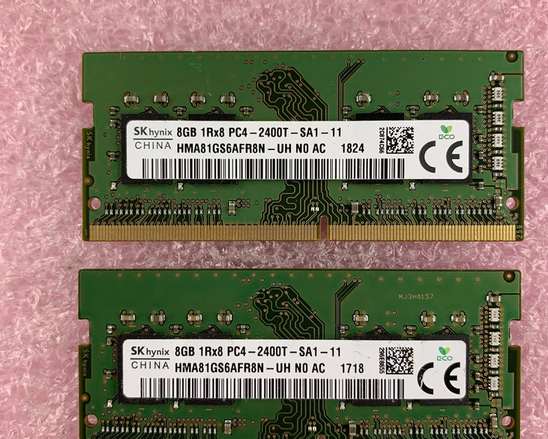 SK Hynix 8 GB HMA81GS6AFR8N-UH PC4 DDR4-2400 Laptop Ram Memory Lot of 4