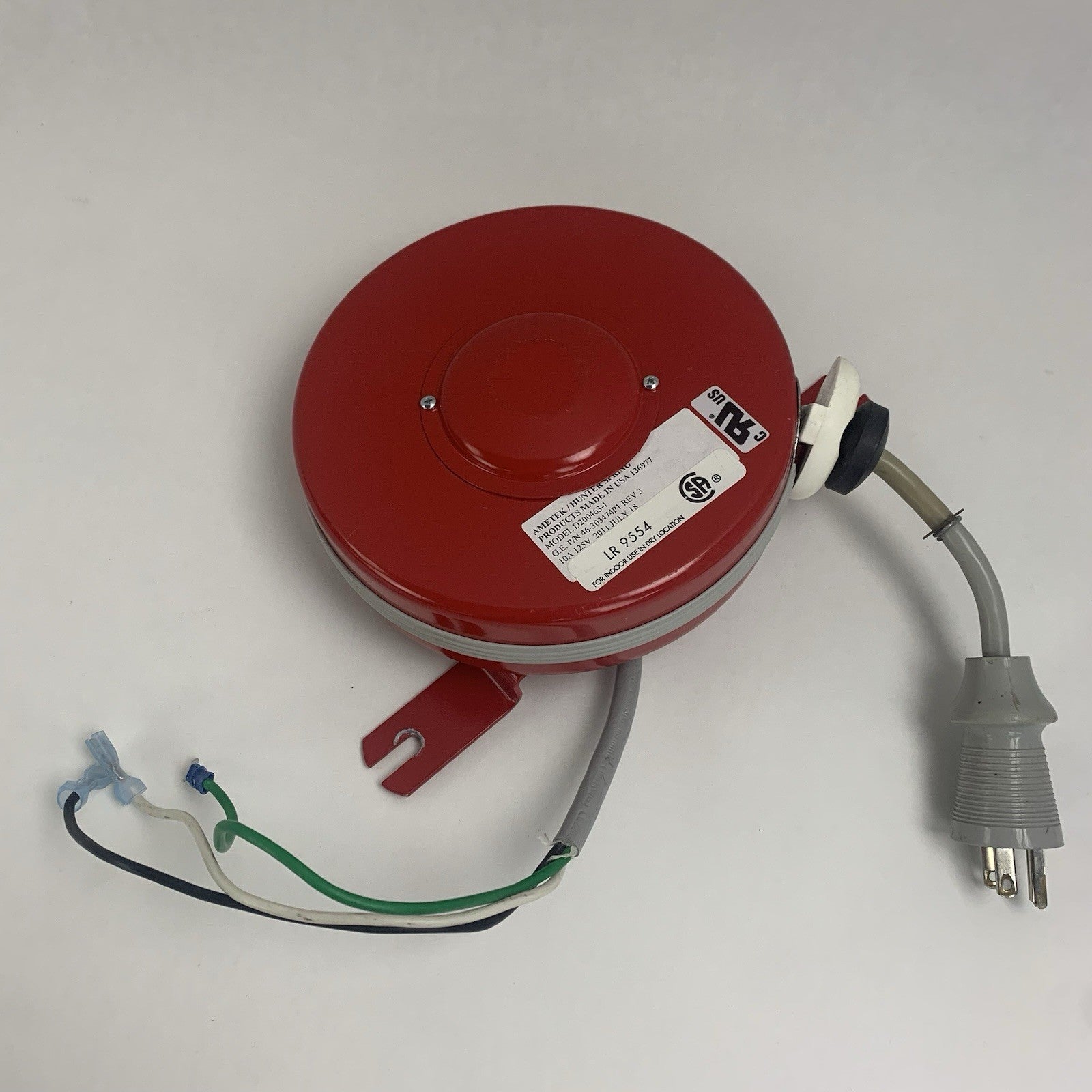 Ametek D200463-1 GE 46-303474P1 AMX-4 Cord Reel0