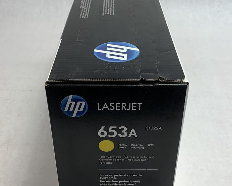 HP CF322A 653A 8345B001 Yellow Toner Cartridge Exp. Nov 2023