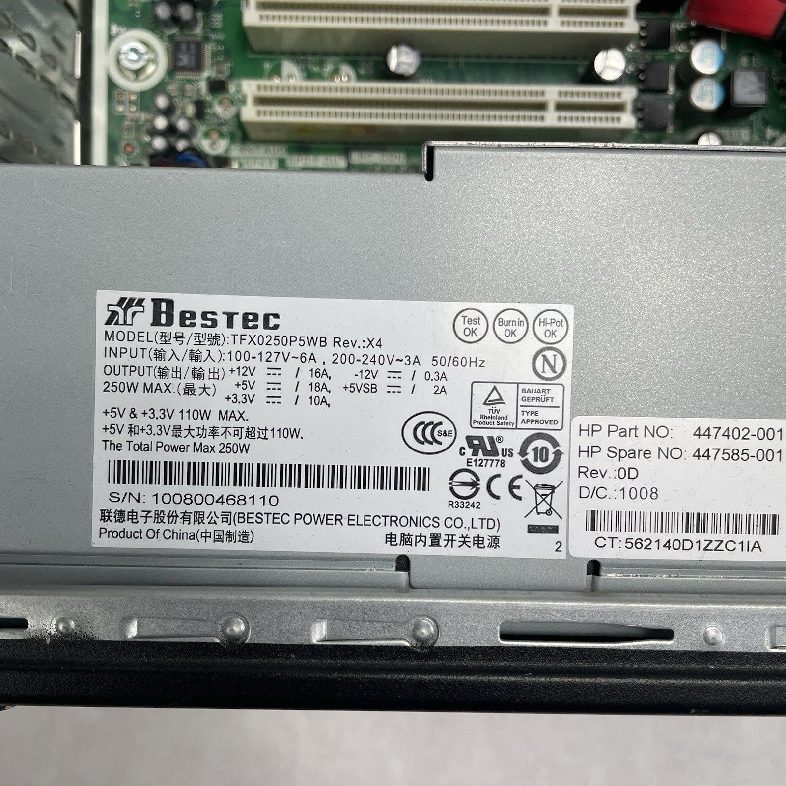 HP Pro 3000 SFF Pentium Dual-Core E6700 3.20 GHz 8 GB RAM No HDD No OS