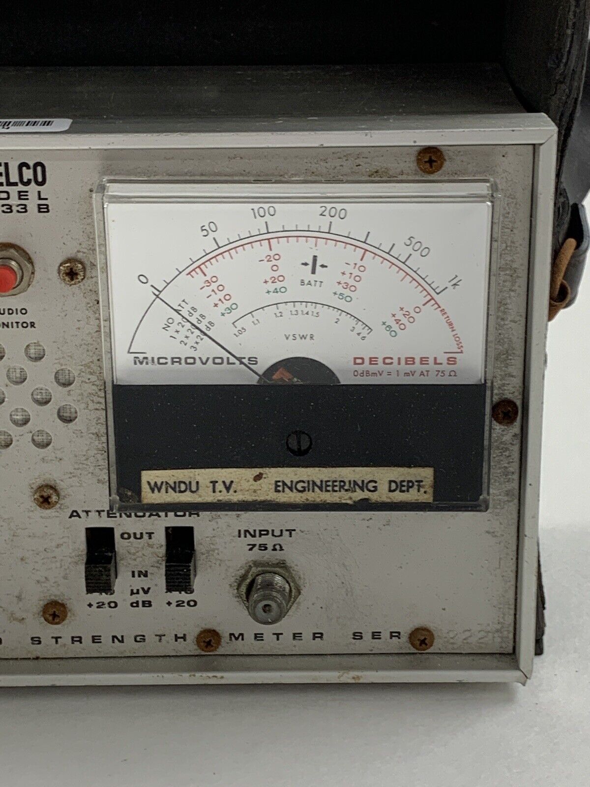 Sadelco FS 733 B VHF Cable TV Signal Strength Tester Untested