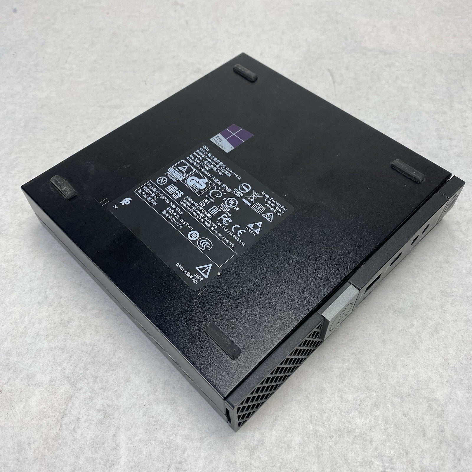 Dell OptiPlex 7050 Micro Intel Core i5-6500 3.2GHz 8GB RAM No HDD/OS/Power Cord
