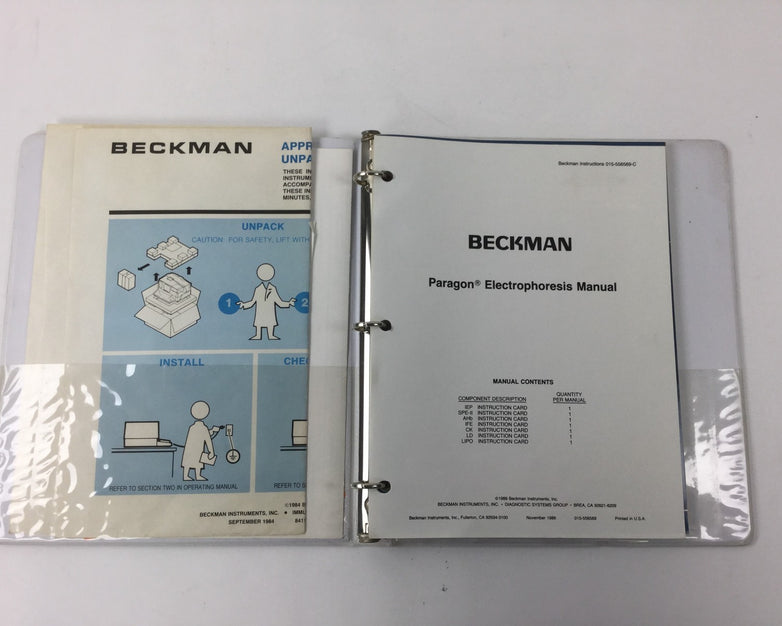 Beckman Paragon Electrophoresis Manual