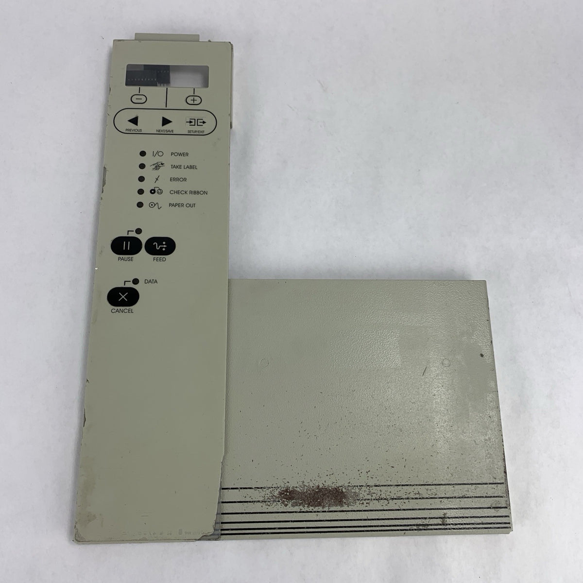 Zebra 105SL Printer Front Control Panel Membrane Switch 32021 Rev 21
