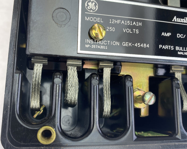 GE 12HFA151A1H Type HFA 5.5x6" 250V DC/CY Wall Mount Auxiliary Relay