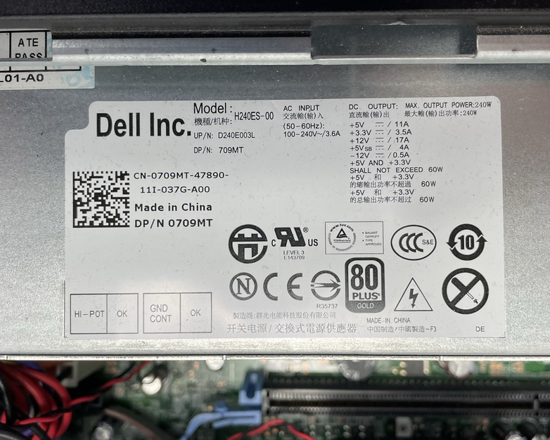 Dell OptiPlex 990 SFF Intel Core i3-2100 3.10 GHz 8 GB RAM No HDD No OS