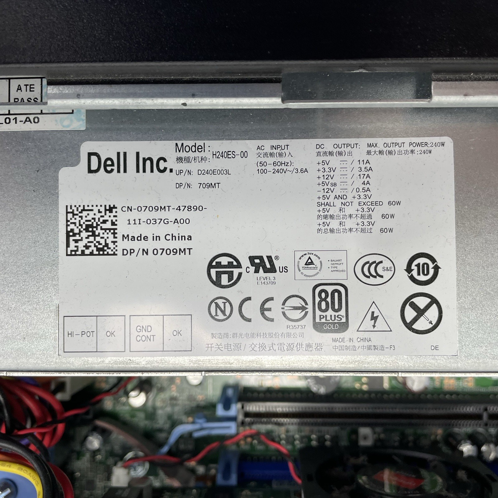 Dell OptiPlex 990 SFF Intel Core i3-2100 3.10 GHz 8 GB RAM No HDD No OS