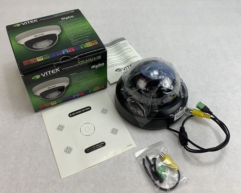 Vitek VTD-A2812/IM Alpha Mega Indoor Varifocal Dome Camera w/1000 TVL