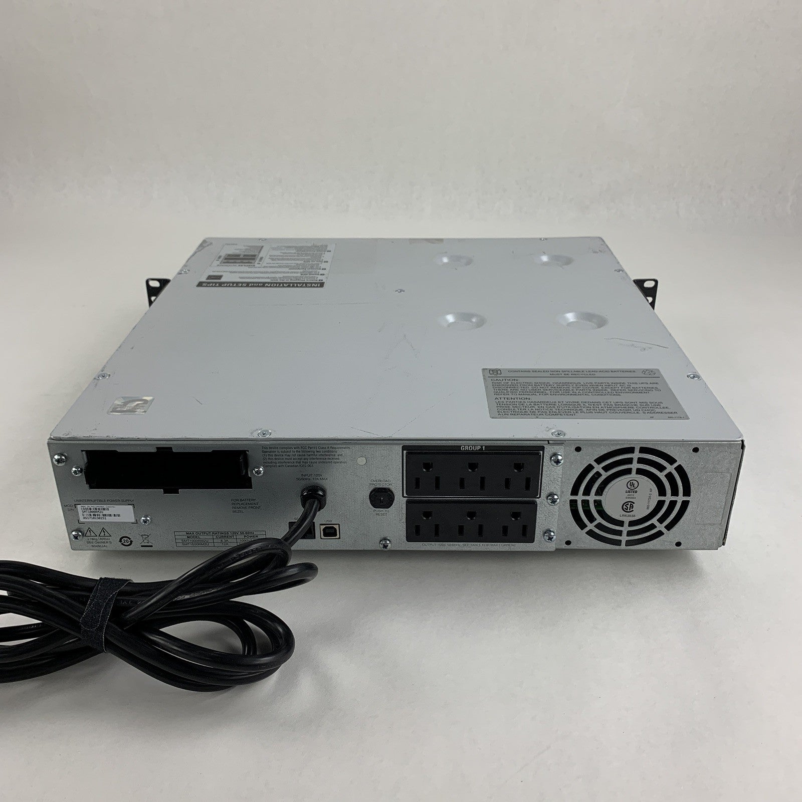 APC SMT1000RM2U Smart UPS Back Up Tested  No Batteries